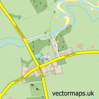 Street map sample of Fingringhoe, Essex