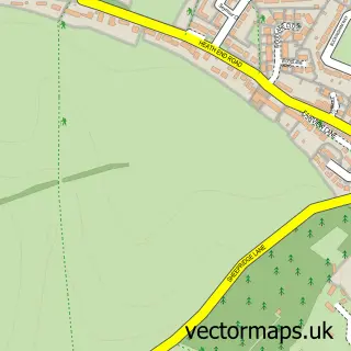 Street map sample of Flackwell Heath, Buckinghamshire