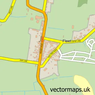 Street map sample of Fleet, Hampshire