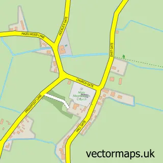 Street map sample of Fleet, Lincolnshire