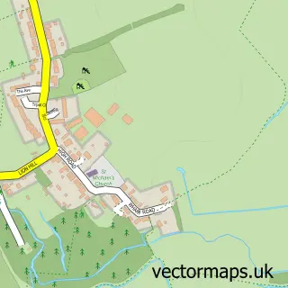 Street map sample of Fobbing, Essex