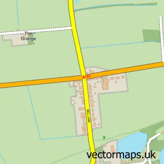Street map sample of Foggathorpe, East Riding of Yorkshire