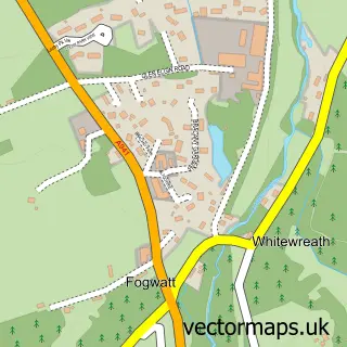 Street map sample of Fogwatt, Moray