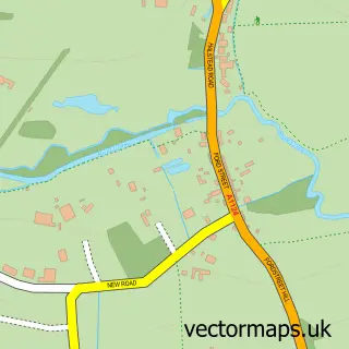 Street map sample of Fordstreet, Essex