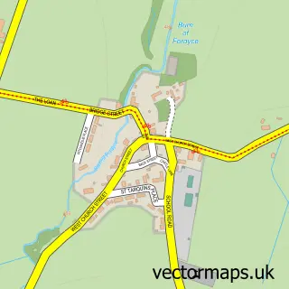 Street map sample of Fordyce, Banffshire