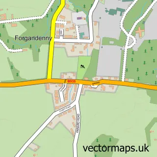 Street map sample of Forgandenny, Perth and Kinross