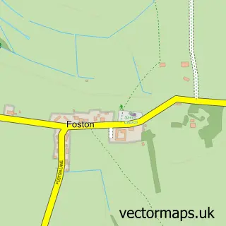 Street map sample of Foston, North Yorkshire