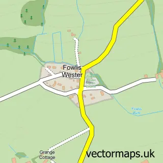 Street map sample of Fowlis Wester, Perth and Kinross