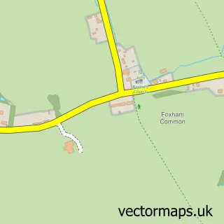Street map sample of Foxham, Wiltshire