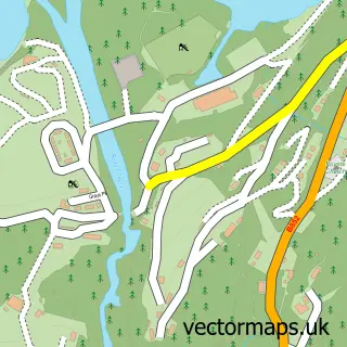 Street map sample of Foyers, Inverness
