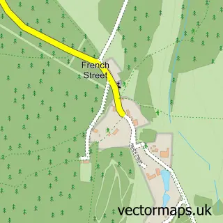 Street map sample of French Street, Kent