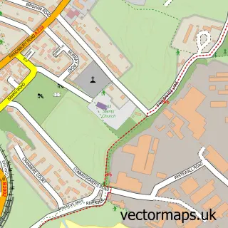 Street map sample of Frindsbury, Kent