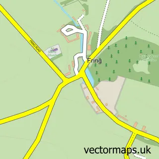 Street map sample of Fring, Norfolk