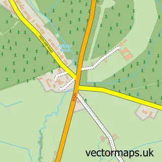Street map sample of Frith End, Hampshire