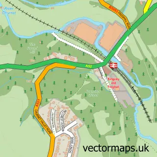 Street map sample of Froghall, Staffordshire