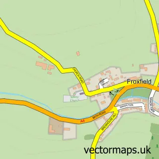 Street map sample of Froxfield, Wiltshire