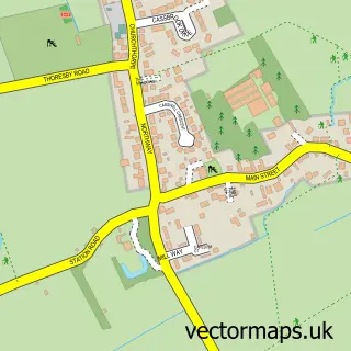 Street map sample of Fulstow, Lincolnshire