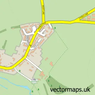 Street map sample of Fyfield, Hampshire