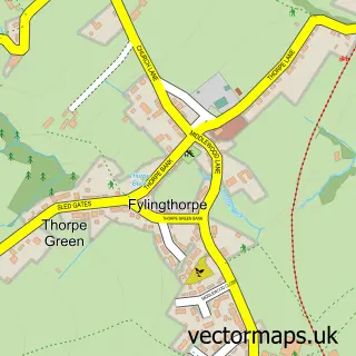 Street map sample of Fylingthorpe, North Yorkshire