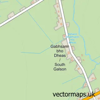 Street map sample of Gabhsann bho Dheas, Western Isles