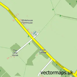 Street map sample of Gaddesden Row, Hertfordshire