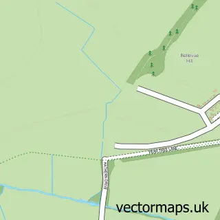 Street map sample of Garendon Park, Leicestershire