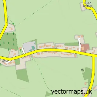 Street map sample of Garway, Herefordshire