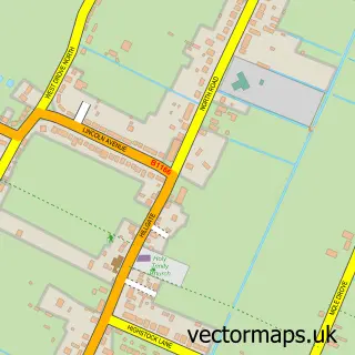 Street map sample of Gedney Hill, Lincolnshire
