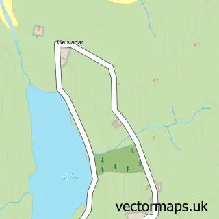 Street map sample of Geisiadar, Western Isles