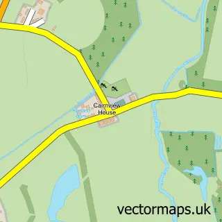 Street map sample of Gilmourton, Lanarkshire