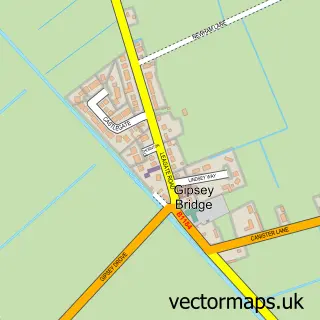 Street map sample of Gipsey Bridge, Lincolnshire