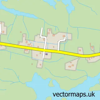 Street map sample of Gèirinis, Western Isles