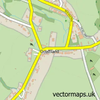 Street map sample of Goathland, North Yorkshire