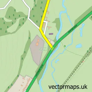 Street map sample of Godmersham, Kent