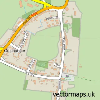 Street map sample of Goldhanger, Essex