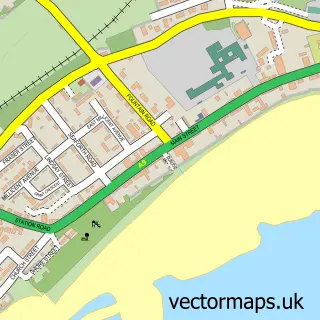 Street map sample of Golspie, Sutherland