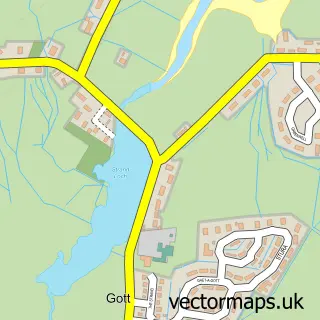 Street map sample of Gott, Shetland