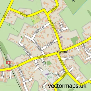 Street map sample of Goxhill, Lincolnshire