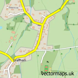 Street map sample of Graffham, West Sussex