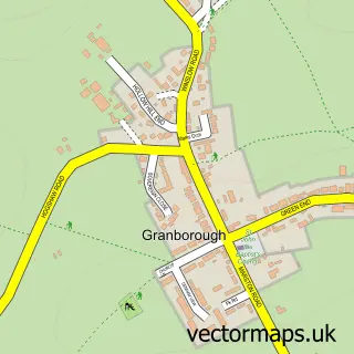 Street map sample of Granborough, Buckinghamshire