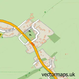 Street map sample of Great Billington, Bedfordshire