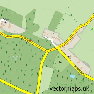 Street map sample of Great Hampden, Buckinghamshire