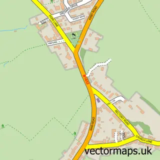 Street map sample of Great Holland, Essex