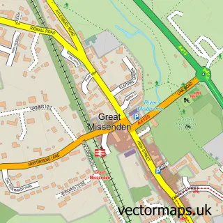 Street map sample of Great Missenden, Buckinghamshire