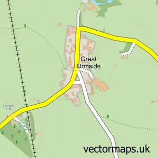 Street map sample of Great Ormside, Cumbria