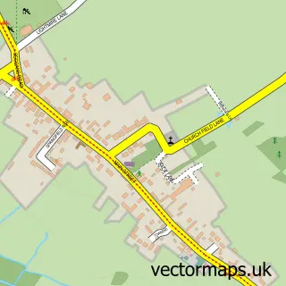 Street map sample of Great Ouseburn, North Yorkshire