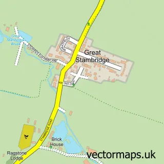 Street map sample of Great Stambridge, Essex