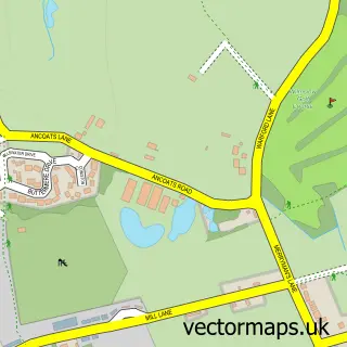 Street map sample of Great Warford, Cheshire