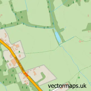 Street map sample of Great Warley, Essex