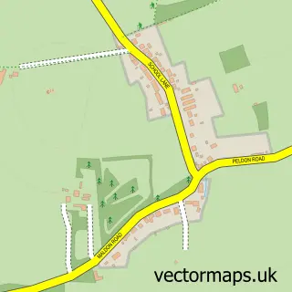 Street map sample of Great Wigborough, Essex